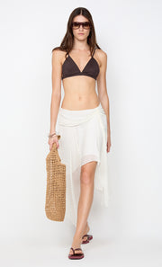 AUDREY ASYM SKIRT - IVORY