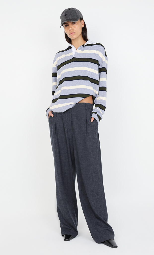 JAMIE WIDE LEG PANT - CHARCOAL