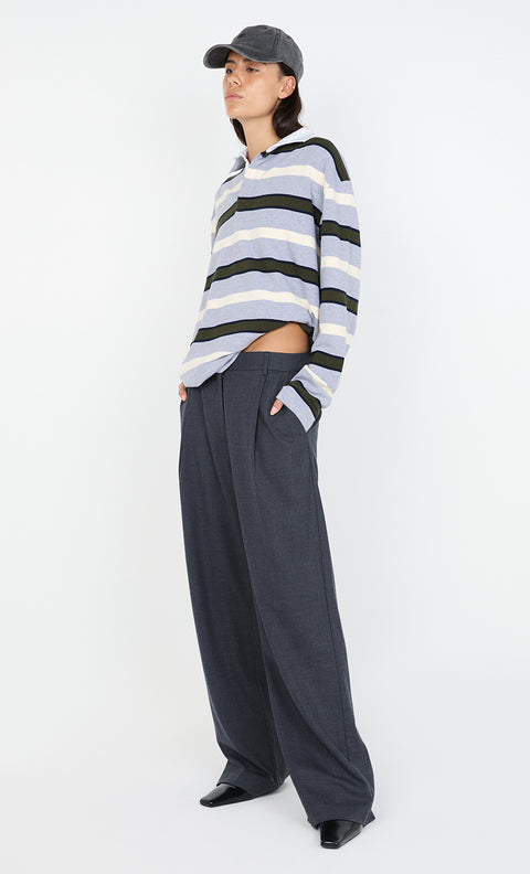 JAMIE WIDE LEG PANT - CHARCOAL