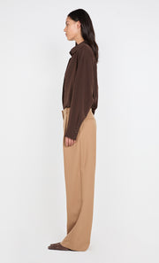 JAMIE WIDE LEG PANT - CAMEL