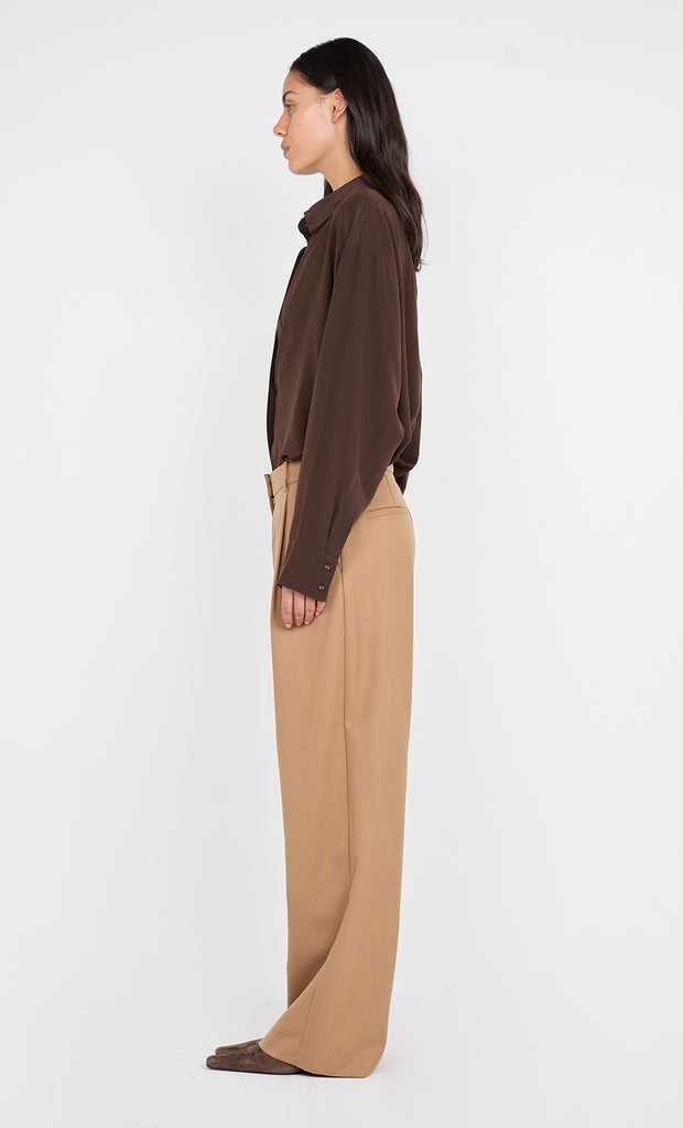 JAMIE WIDE LEG PANT - CAMEL
