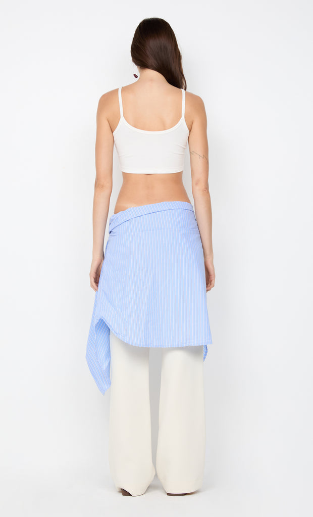 KODY CROPPED RIB TANK - IVORY