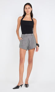 BRINLEY SHORT - SALT & PEPPER WEAVE
