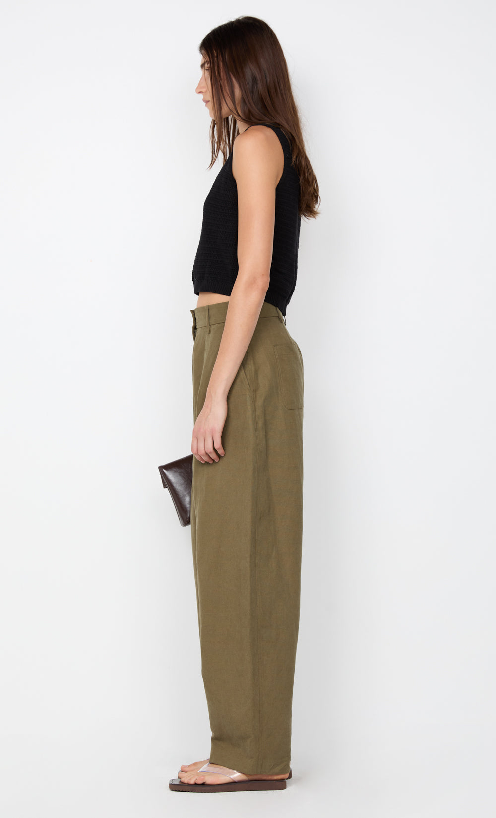 LEONA POCKET PANT - OLIVE