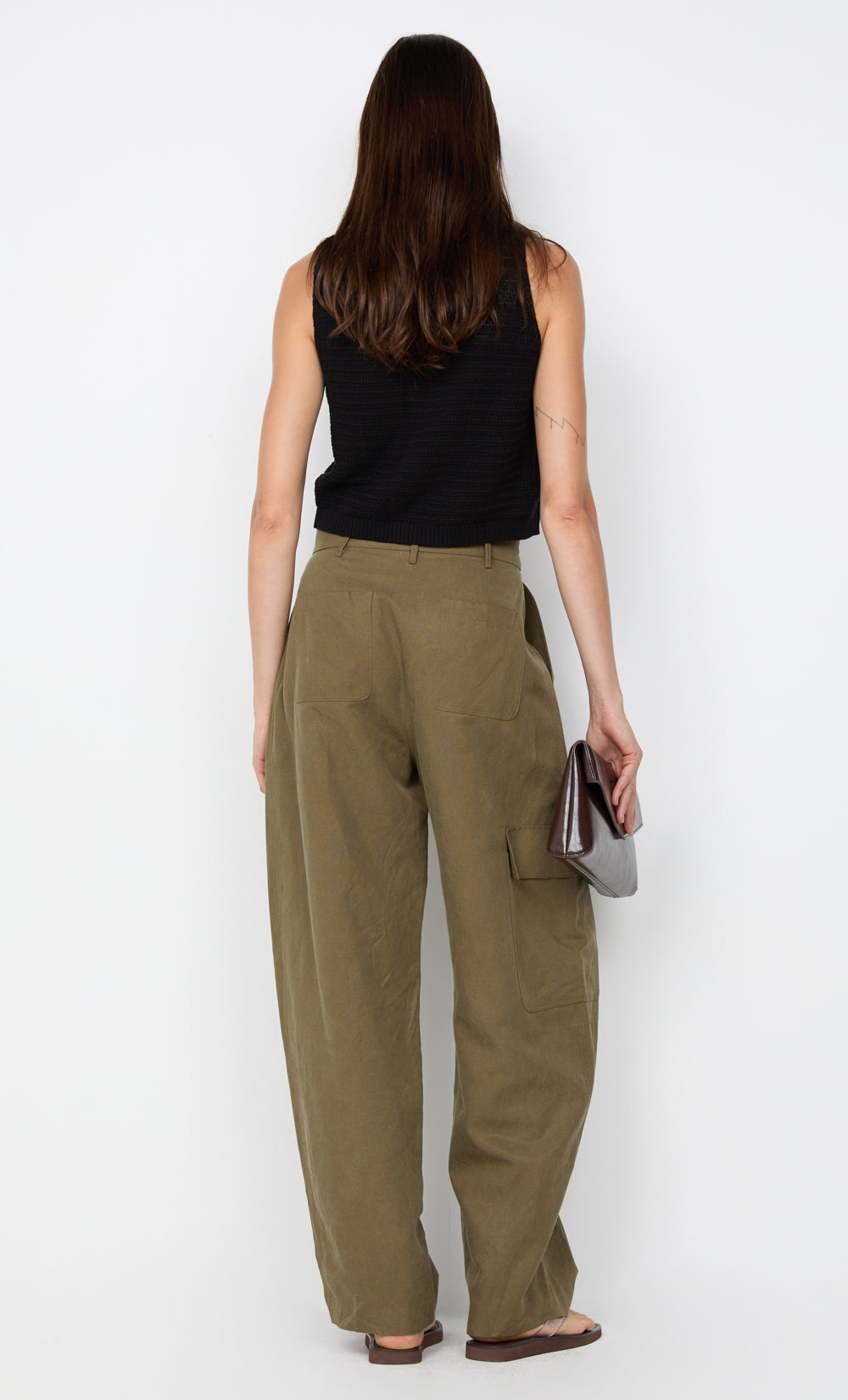 LEONA POCKET PANT - OLIVE