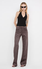 IONE HALTER TOP - BLACK