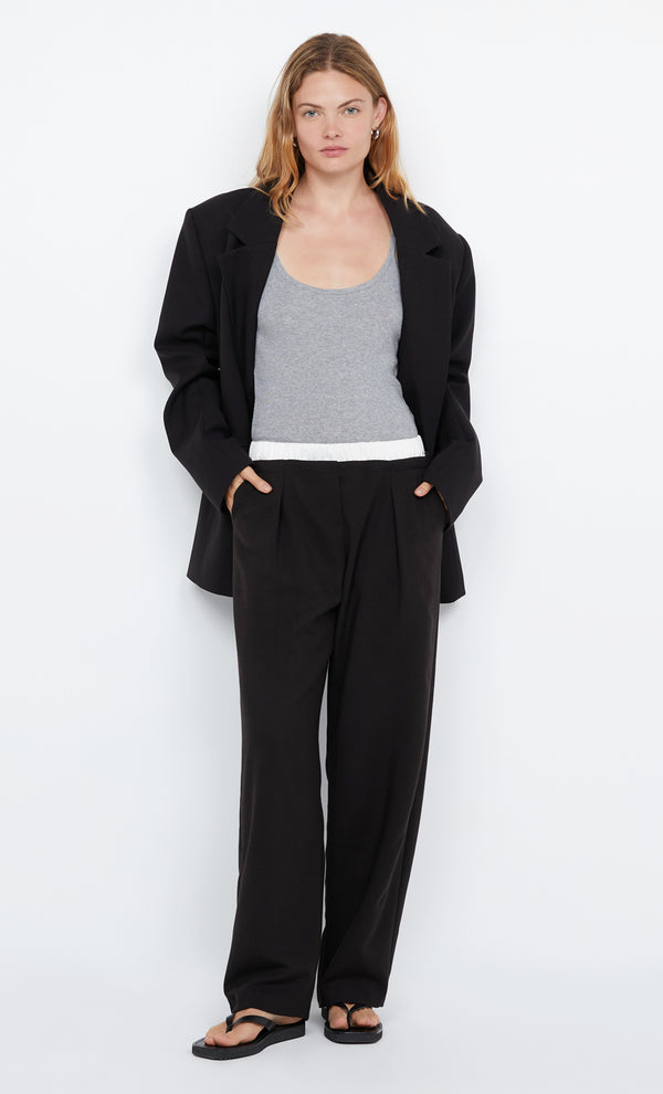 DOMINIK BOXER PANT - BLACK/WHITE