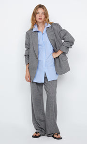 BRINLEY BLAZER  - SALT & PEPPER WEAVE