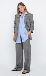 BRINLEY BLAZER  - SALT & PEPPER WEAVE