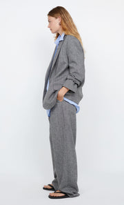 BRINLEY BLAZER  - SALT & PEPPER WEAVE
