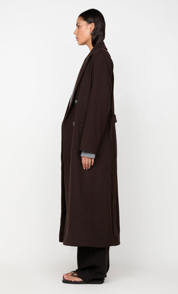 CELYN COAT - DARK CHOCOLATE