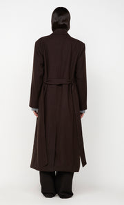 CELYN COAT - DARK CHOCOLATE