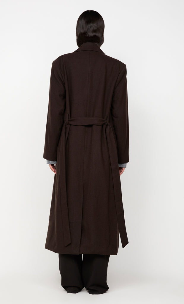CELYN COAT - DARK CHOCOLATE