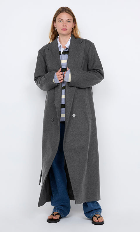 CELYN LONG COAT - CHARCOAL