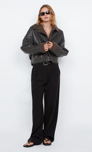 ASHA BOMBER - DARK CHOCOLATE