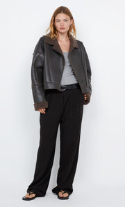 ASHA BOMBER - DARK CHOCOLATE