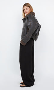 ASHA BOMBER - DARK CHOCOLATE