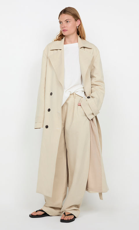 CAMERON TRENCH COAT - NATURAL