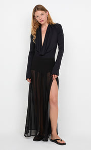 FILIPPA MAXI SKIRT - BLACK