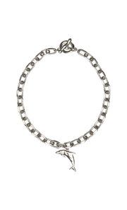 ADELLA DOLPHIN NECKLACE - SILVER