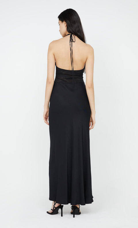Akari Halter Dress in Black by Bec + Bridge