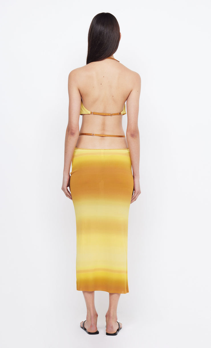 AMARA STRAPPY SKIRT - GOLDEN OMBRE