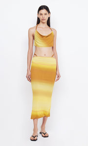 AMARA STRAPPY SKIRT - GOLDEN OMBRE