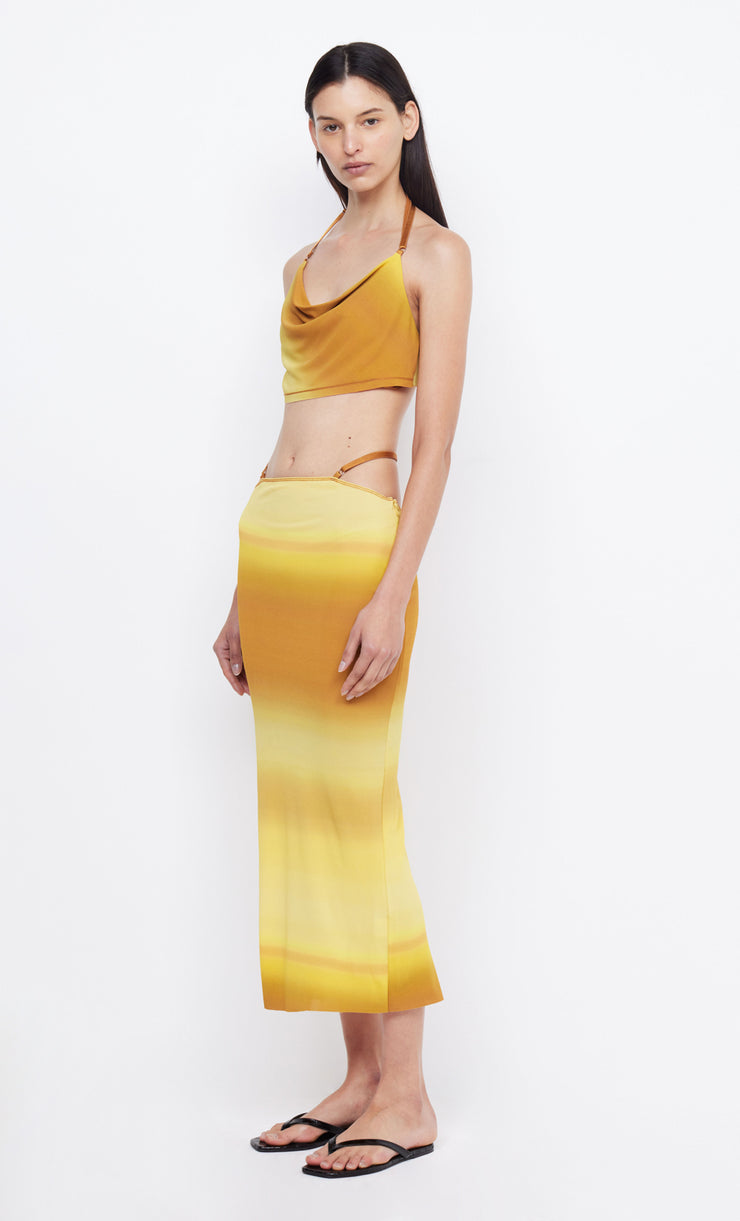 AMARA STRAPPY SKIRT - GOLDEN OMBRE