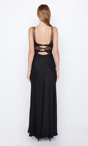 Amoras Cut Out Maxi Dress in Black Chocolate lace by Bec + Bridge