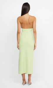 ANDY ASYM MIDI DRESS - LIME