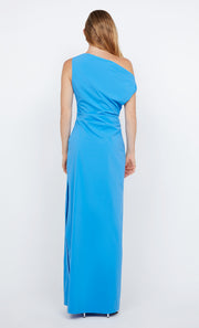 Angelina Asym Maxi Dress in Mid Blue by Bec + Bridge
