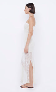 AURORA STRAPLESS DRESS - IVORY