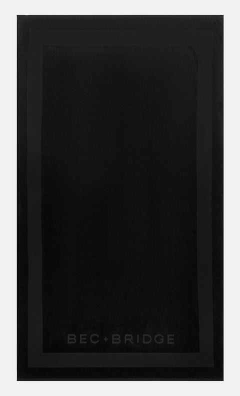 B+B TOWEL - BLACK