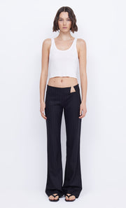 BELINDA PANT - CHARCOAL/IVORY