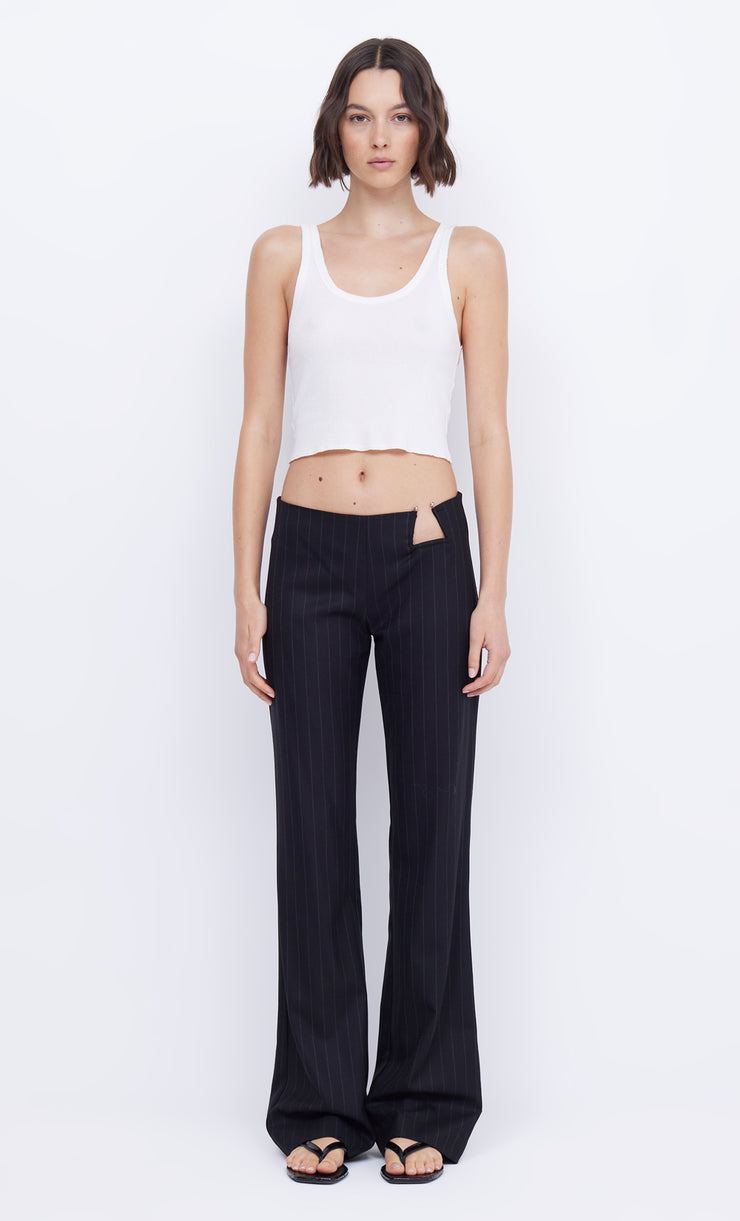 BELINDA PANT - CHARCOAL/IVORY