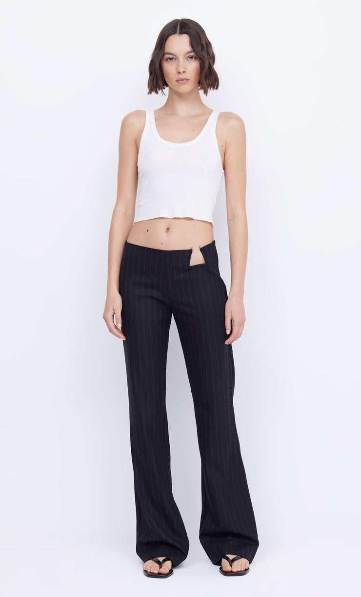BELINDA PANT - CHARCOAL/IVORY