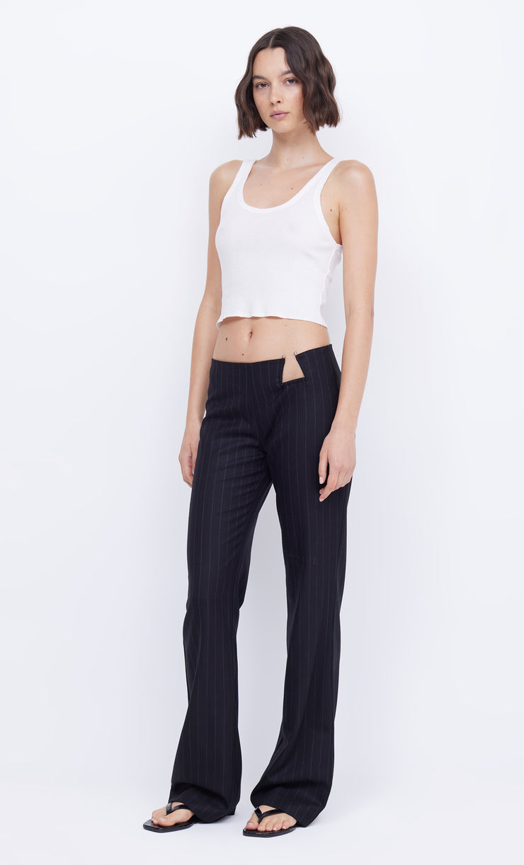 BELINDA PANT - CHARCOAL/IVORY
