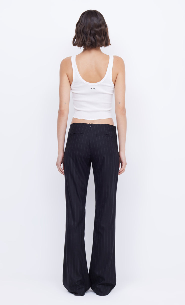 BELINDA PANT - CHARCOAL/IVORY