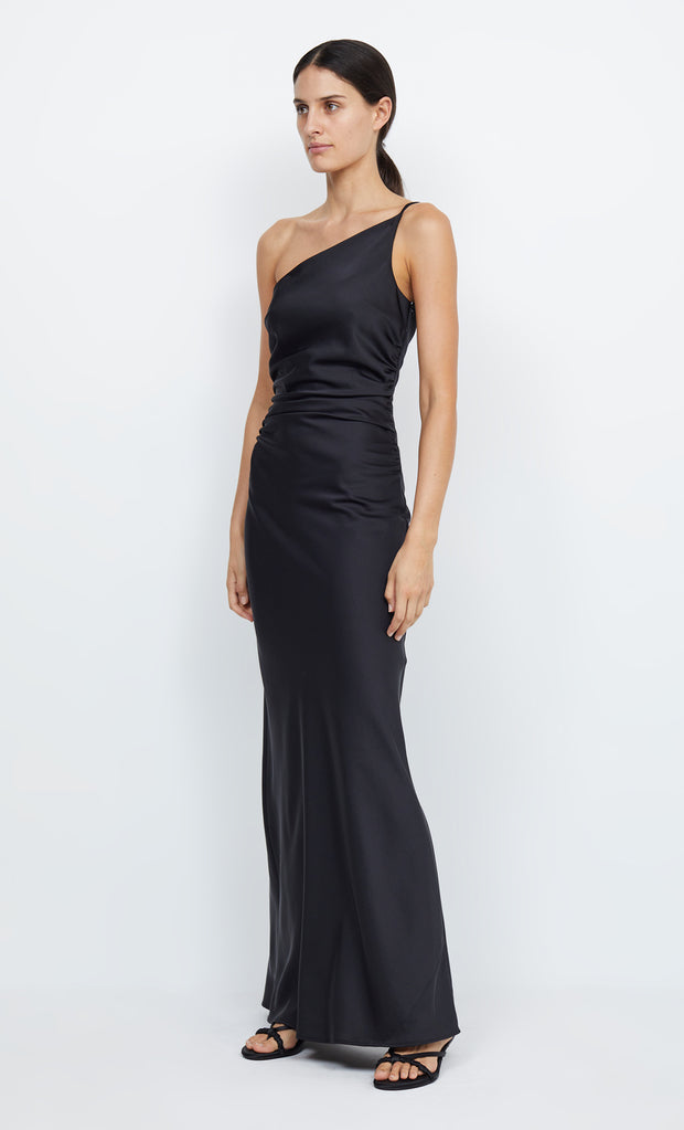 Eternity Black Asym Maxi Bridesmaid Formal Dress by Bec + Bridge
