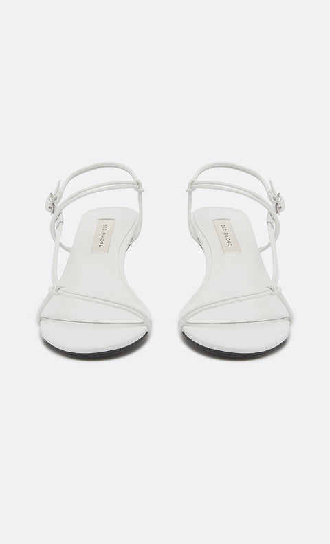 CARMEN HEEL - WHITE