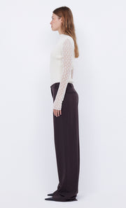 Chantelle Long Sleeve Knit Top in Ivory by Bec + Bridge