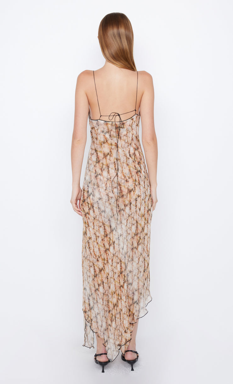 Ciel Asym Dress in Shibori Print by Bec + Bridge