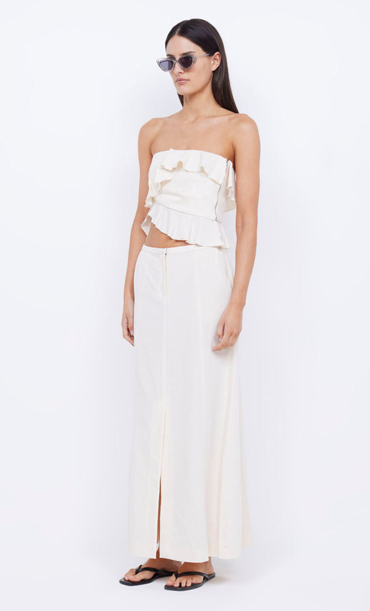 COASTLINER MAXI SKIRT - CREAM