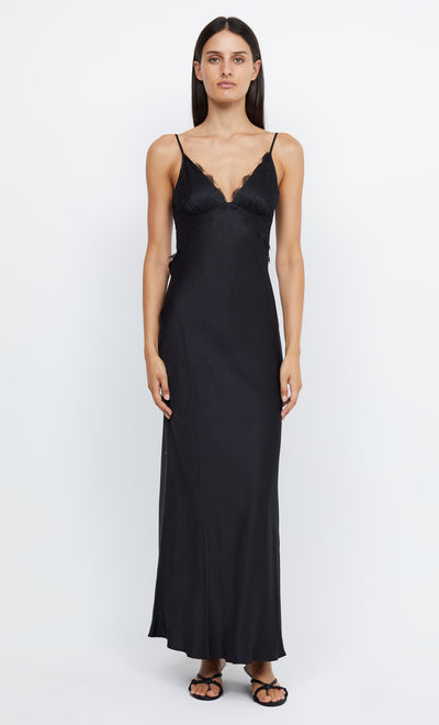 EMERY LACE MAXI DRESS - BLACK/BLACK