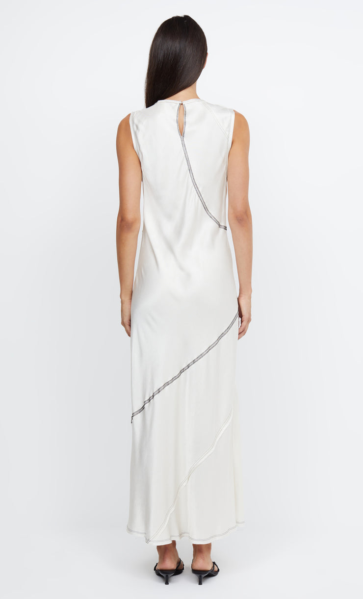 EMERY PANEL MAXI DRESS - IVORY/BLACK