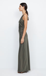 Eternity Asym One Shoulder Bridesmaid Dress in Dark Willow by Bec + Bridge