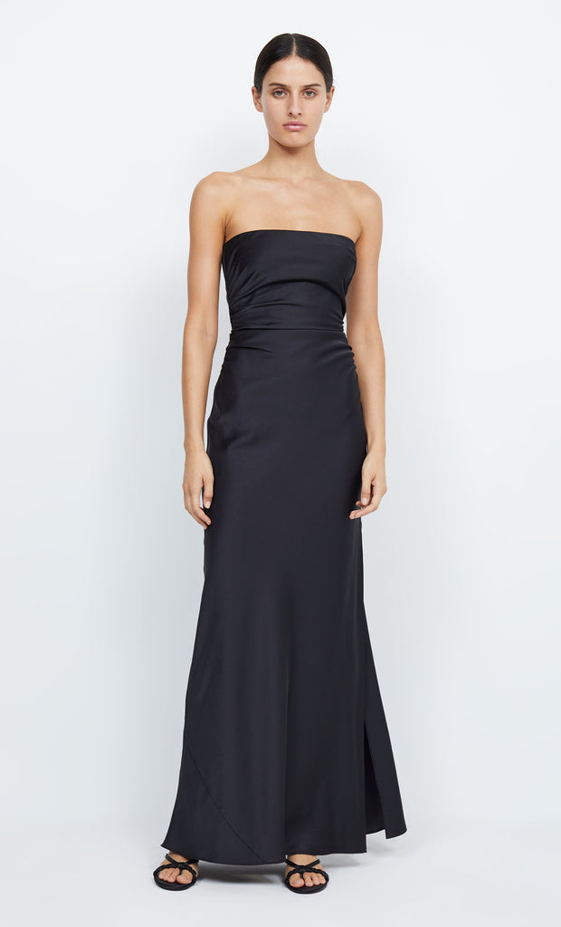 Eternity Strapless Maxi Dress in Black