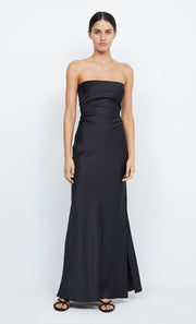 ETERNITY STRAPLESS MAXI DRESS - BLACK