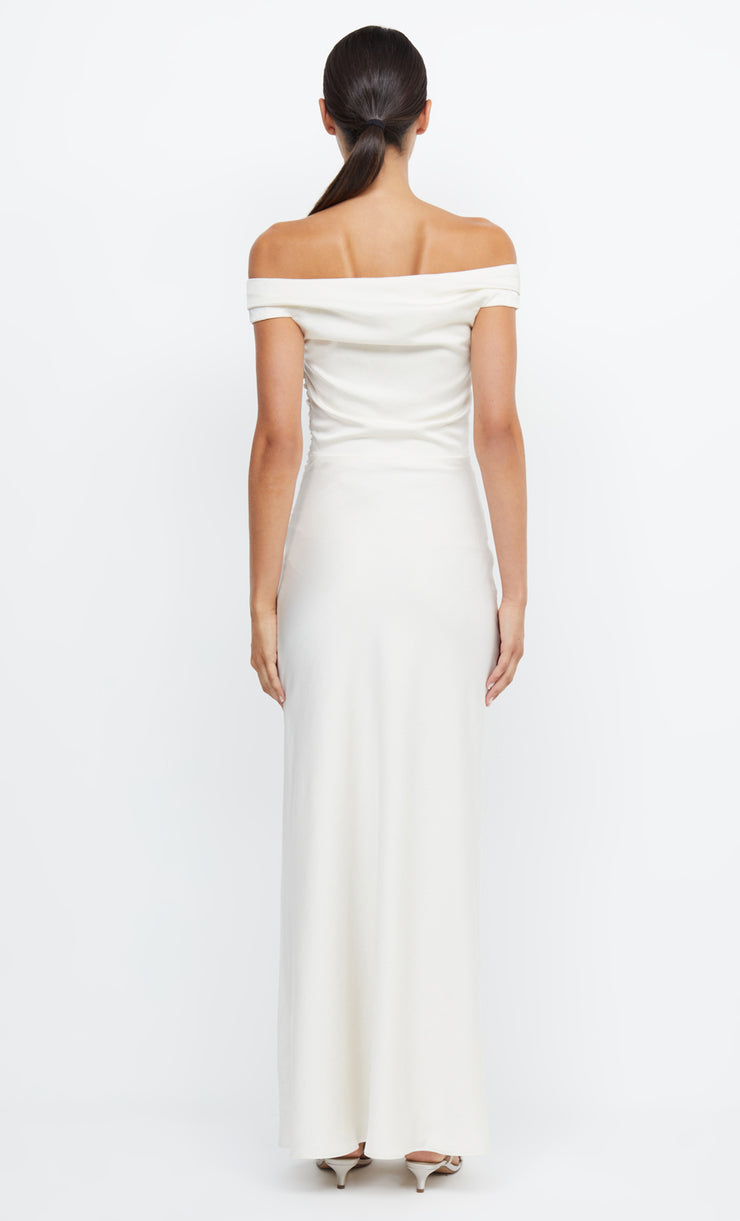 Eternity Off Shoulder Bridal Bridesmaid Dress in Cream White Ivory by Bec + Bridge