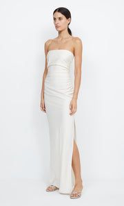 Eternity Strapless Eco Stretch Bridesmaid Dress in Cream White by Bec + Bridge